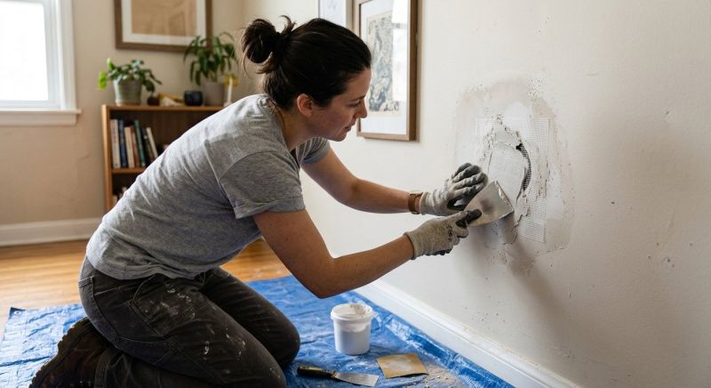 Bathroom Wall Patching in Kansas City, KS