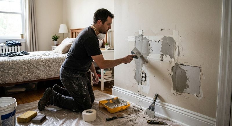Bedroom Wall Repair in Olathe, KS