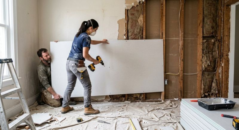 Ceiling Drywall Replacement in Kansas City, MO