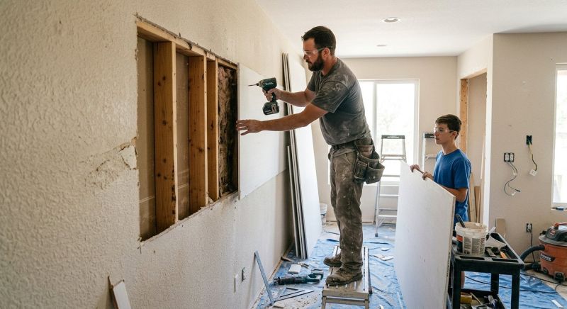 Ceiling Drywall Replacement in Kansas City, KS