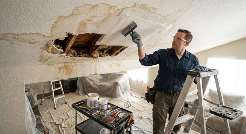 Drywall Water Damage Repair in Wilmington, NC