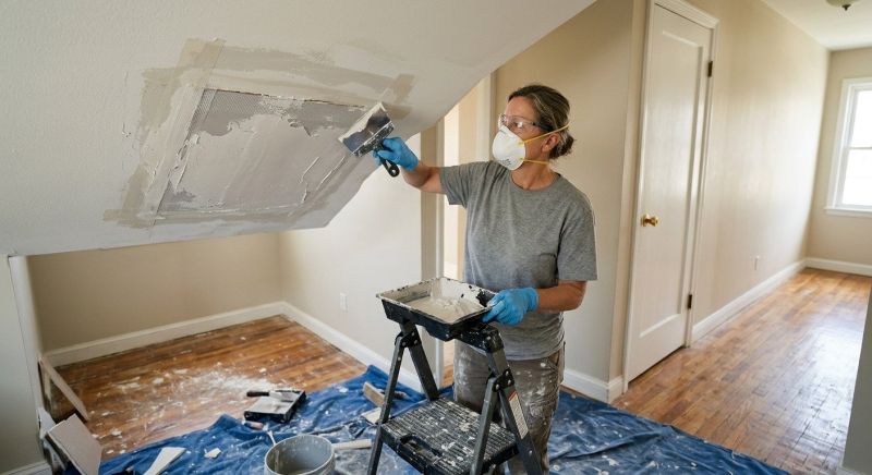Garage Drywall Repair in Alpharetta, GA