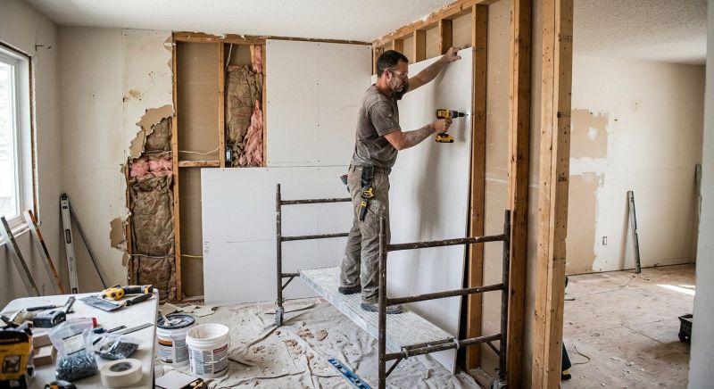 House Drywall Installation in Wilmington, NC